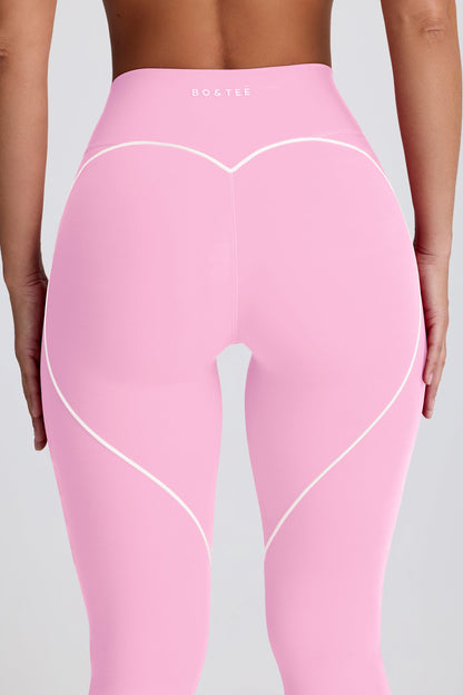 Soft Active Mid-Rise Leggings in Baby Pink