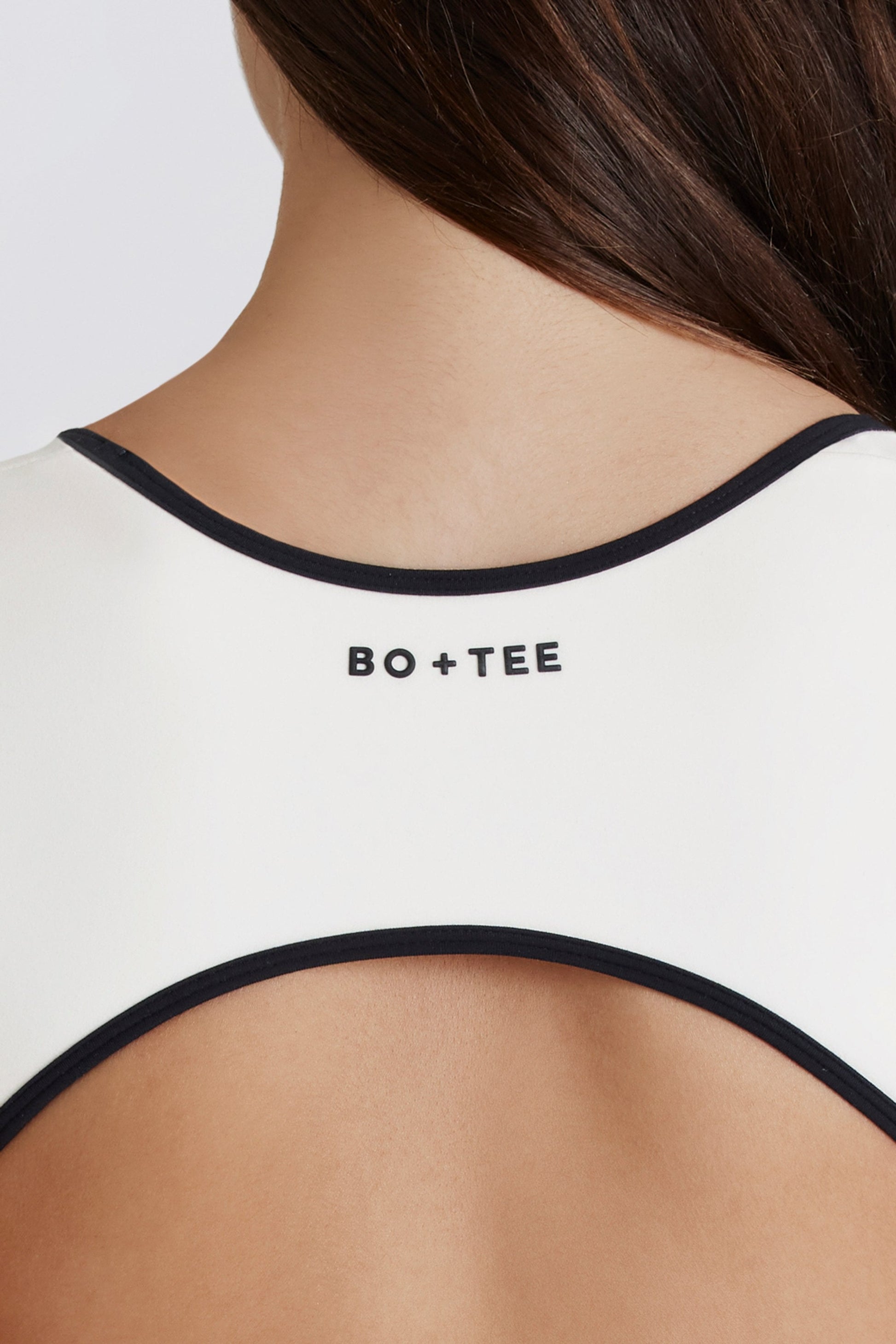 Soft Active Open-Back Unitard in Ivory