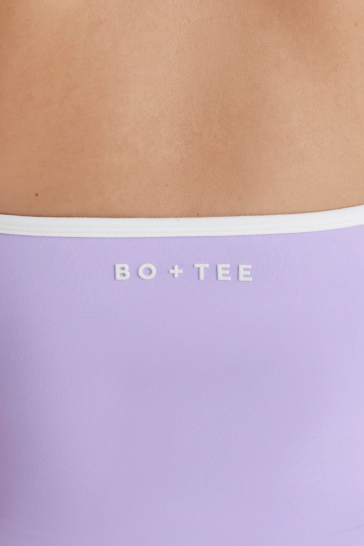 Soft Active V-Neck Halterneck Top in Lilac