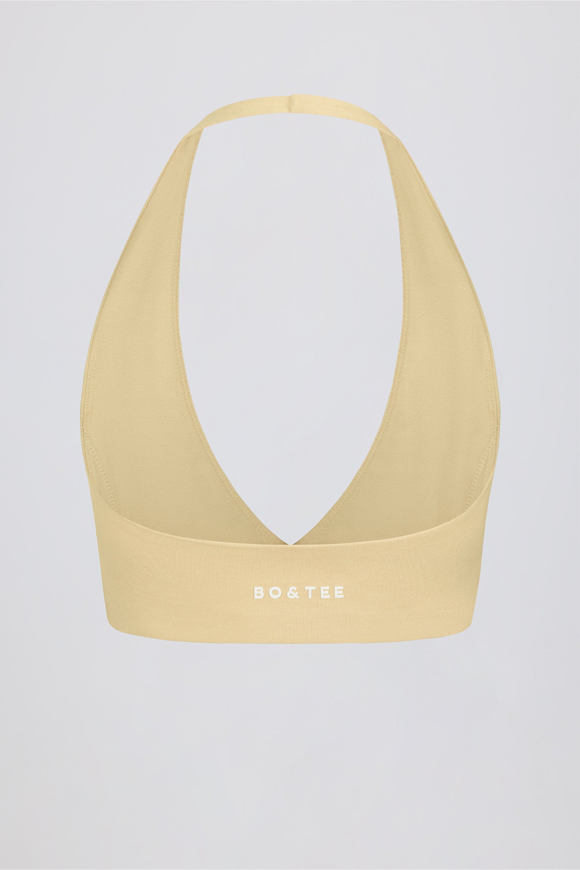 V-Neck Sports Bra in Lemon Marl
