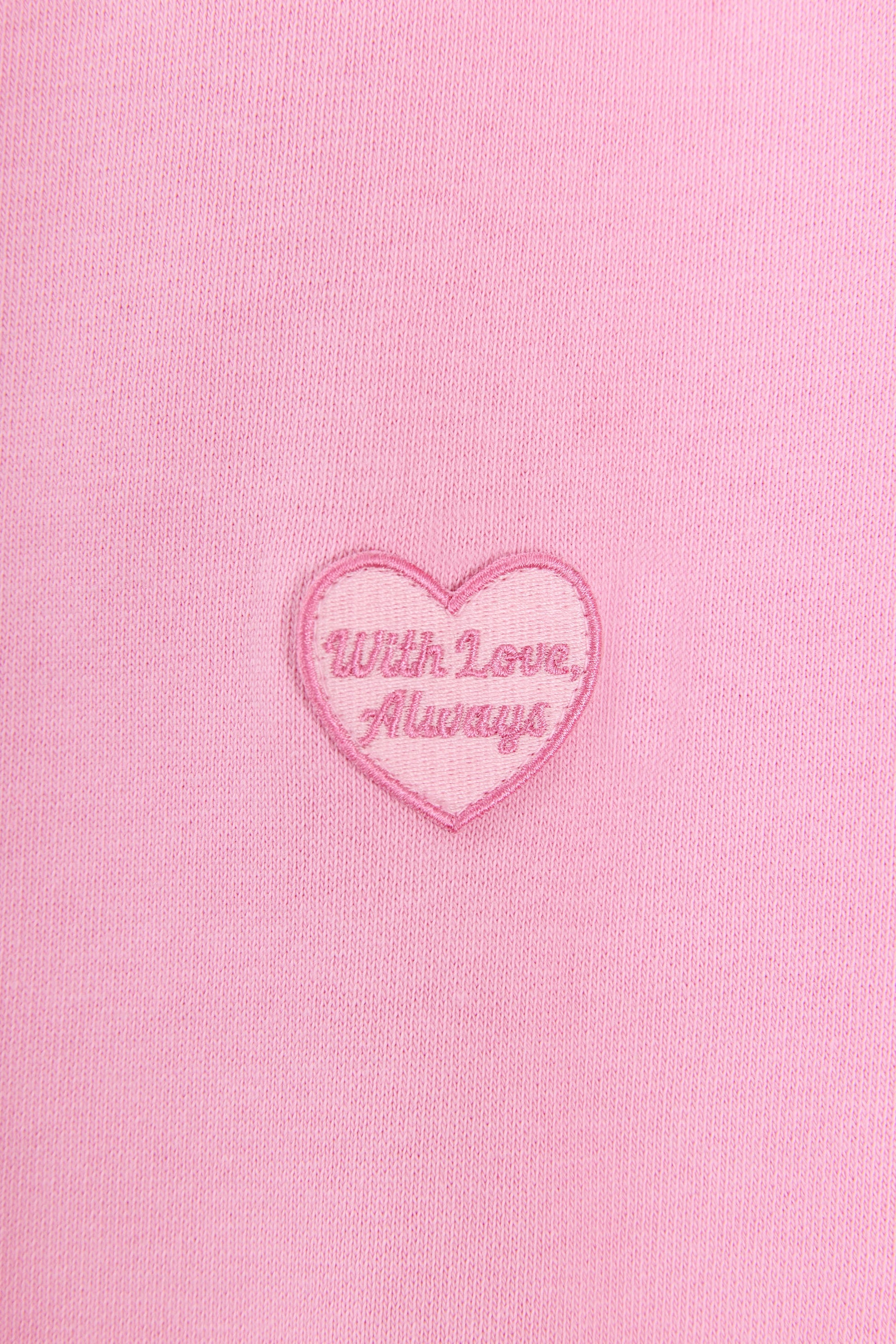 Cropped Zip-Up Hoodie in Baby Pink