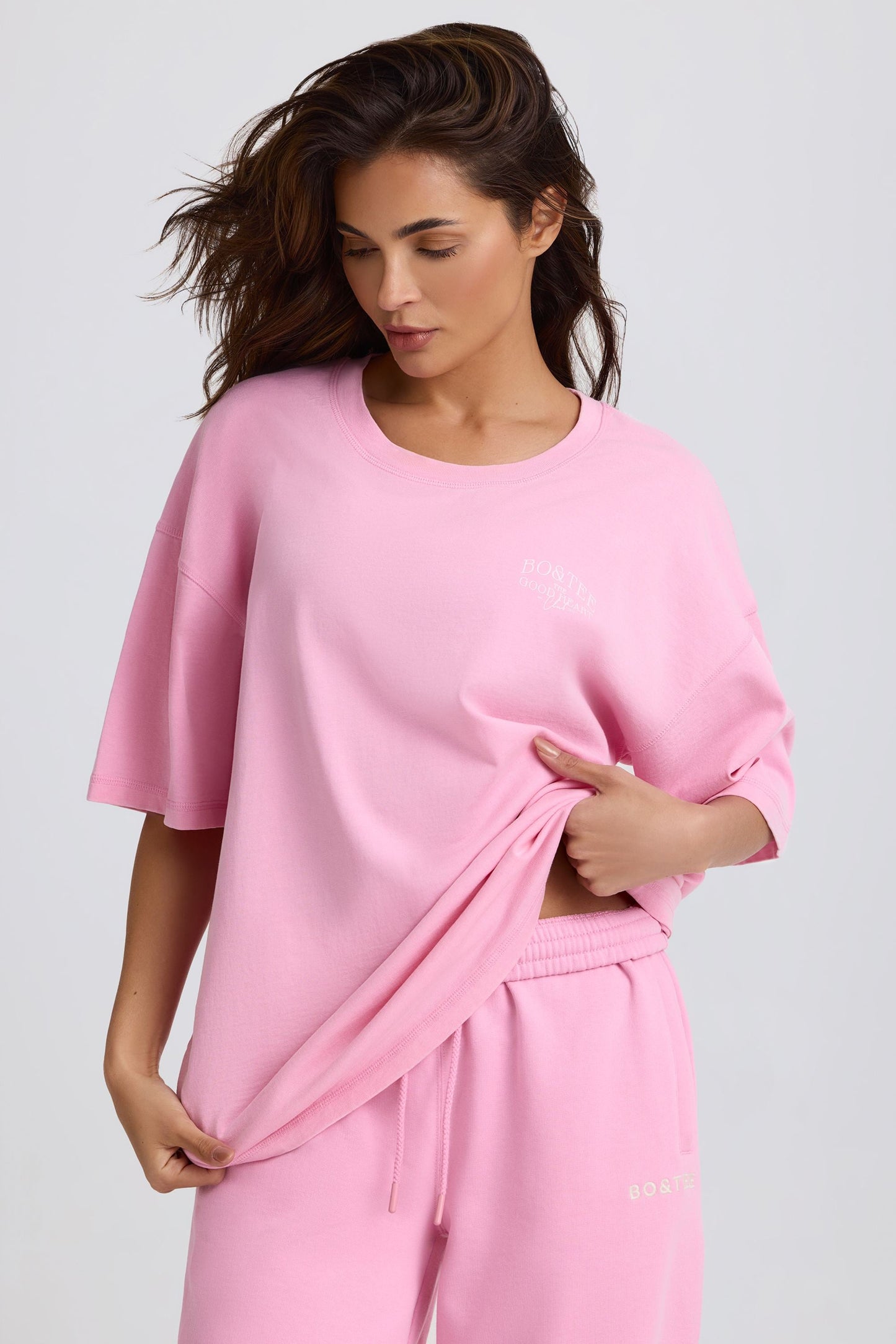 Oversized T-Shirt in Baby Pink