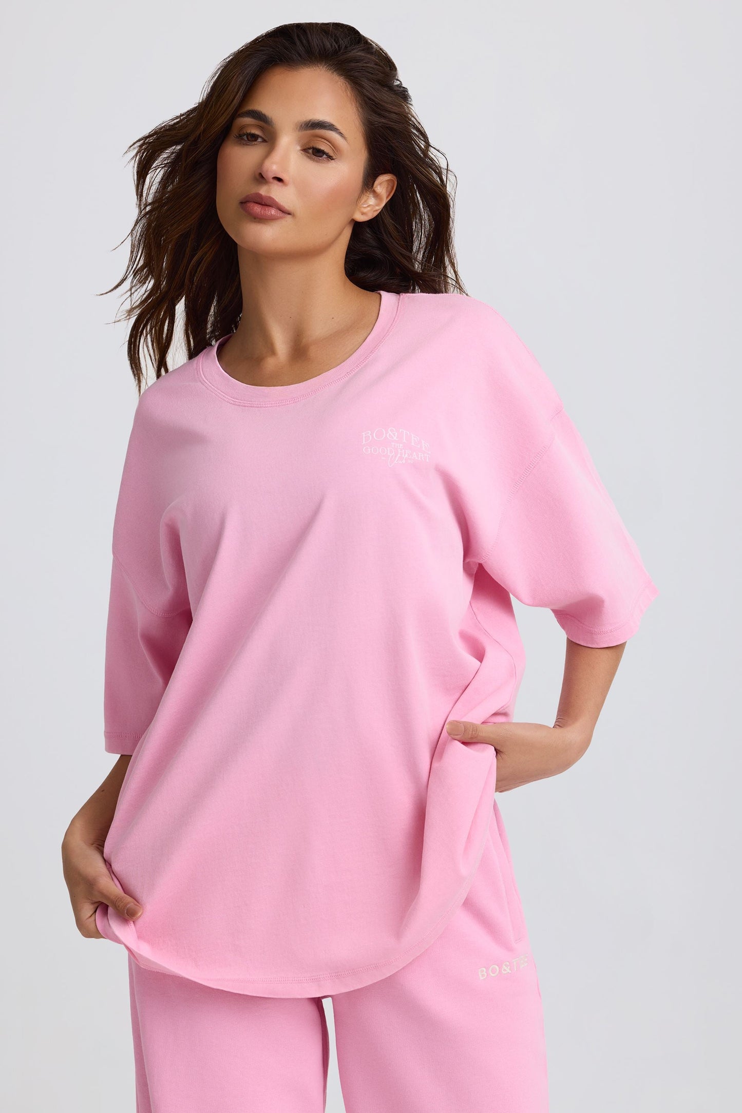 Oversized T-Shirt in Baby Pink