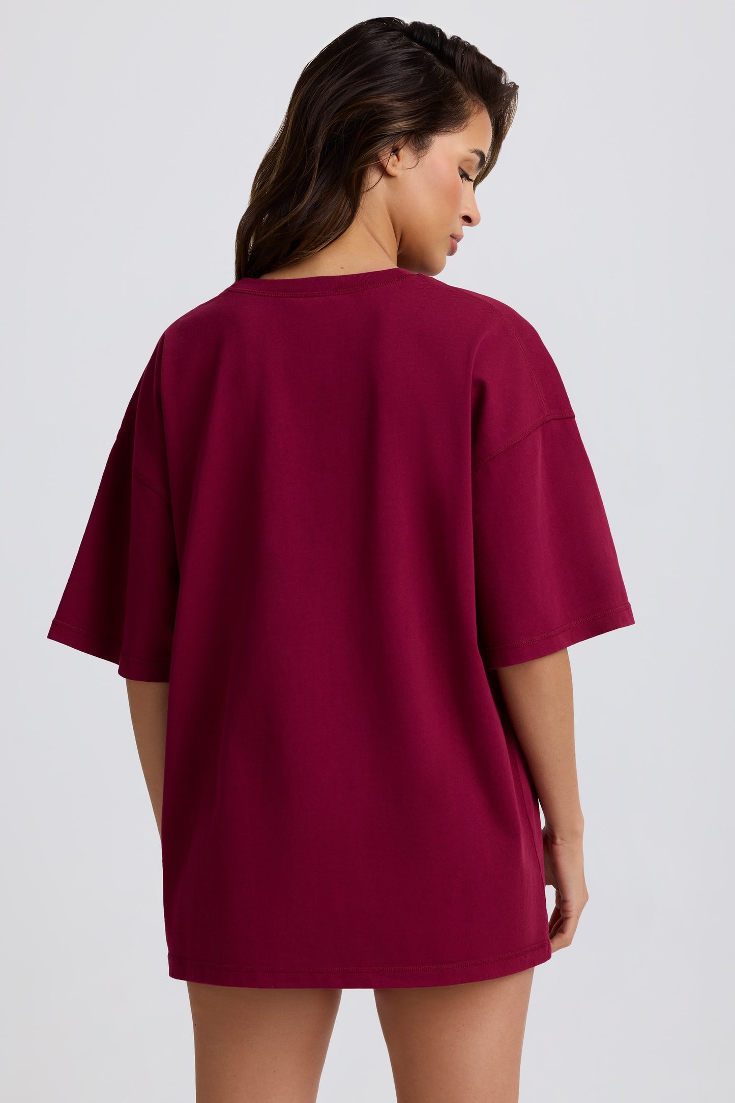 Oversized T-Shirt in Burgundy